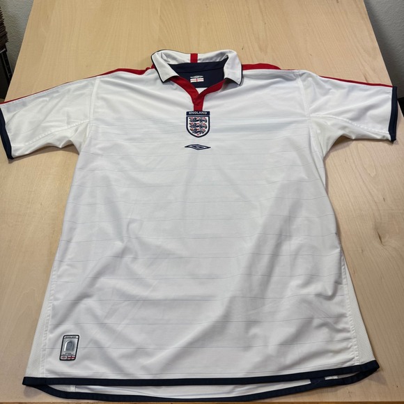 Umbro England Owen 10 Jersey 2003-2005 Home White Soccer Shirt Mens XL